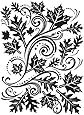 Embossing Folder 4.25"X5.75"-Fall Leaf Background