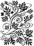 Embossing Folder 4.25"X5.75"-Fall Leaf Background
