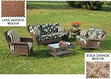 Laguna Beach Outdoor Living - Attune Olive Set (Java/Attune Olive) (35H x 81W x 36D)