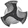 Dormer EP016H Powdered-Metal Steel Machine Spiral Point Threading Tap, Black Oxide Finish, Round with Square End Shank, Plug Chamfer