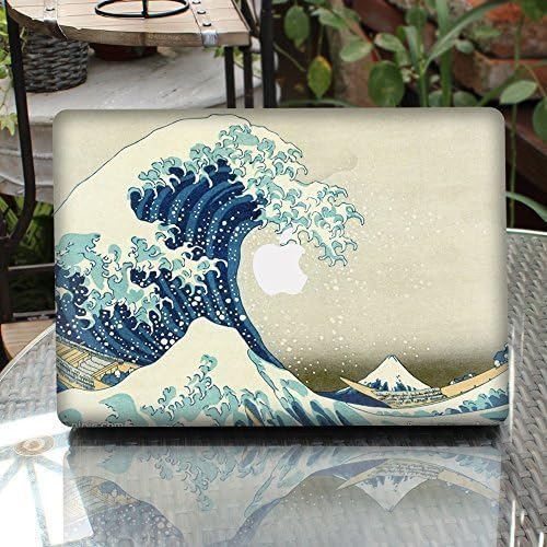 Lymgentao Waves Decal for MacBook 13 Pro- 3D Painted Design Removable Vinyl Protector Decal Stickers Skin for MacBook Pro 13 Inch