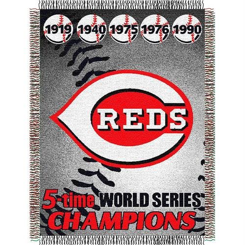 MLB Cincinnati Reds 48-Inch-by-60-Inch Commemorative Acrylic Tapestry Throw