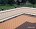 Free Shipping – Deluxe Red/brown/khaki Striped Privacy Screen Net for Deck, Balcony, Fence, Pool or Patio. 35″ H X 186″ L Inches (Includes 2 Attachment Options: White Rope & Brass Upholstery Nails)