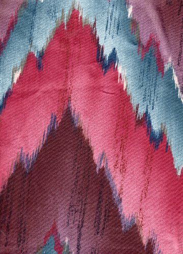 1985, Atelier Original, Exclusive Screen Print: FIESTA PATTERN, RASPBERRY COLOR, 54 INCHES WIDTH, UFAC CLASS - 1, REPEAT V=13.5 INCHES, 3M Scotchgard fabric Protector