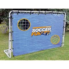 Hudora Fu�balltor Soccer Fun mit Torwand, 213 x 152 x 76 cm, 25,4 mm Rohrdurchmesser