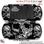 Sony PSP (original) Skin - Chrome Skulls WraptorSkinz Kit by TuneTattoozTM