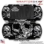 Sony PSP (original) Skin - Chrome Skulls WraptorSkinz Kit by TuneTattoozTM