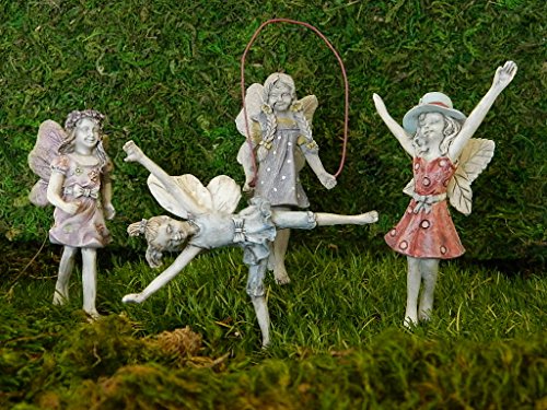 Joyful and Playful Miniature Garden Fairy Bundle of 4