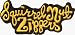 Squirrel Nut Zippers - Yellowish Logo on Black - Embroidered Iron On or Sew On Patch