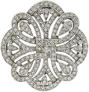 1928 Bridal Art Deco Revival Eternity Brooch