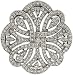 1928 Bridal Art Deco Revival Eternity Brooch 1928 Bridal Art Deco Revival Eternity Brooch