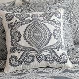 Amy Butler Bucharest Constanta Embroidered Decorator Pillow - White