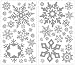 RoomMates RMK1413SCS Glitter Snowflakes Peel & Stick Wall Decals