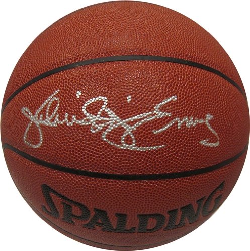 Julius ''Dr. J'' Erving Autographed/Hand Signed Spalding Indoor/Outdoor Basketball