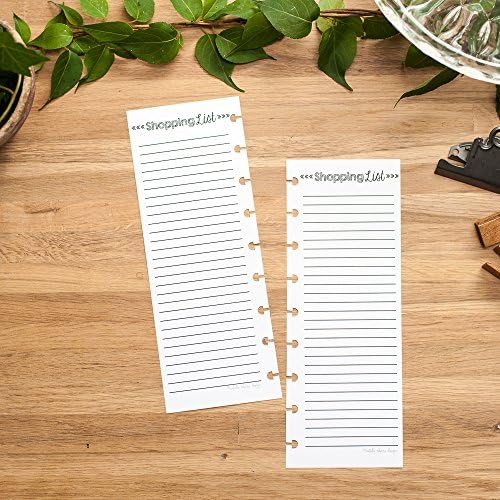 Shopping List for the Happy Planner, Half Sheet Insert, Classic