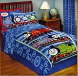 Brand New Thomas Friends Twin Comforter, Fitted Sheet, Pillow Case & Drapes