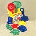 My First Little Beach Set: 10 Piece Sand & Water Play Set: Includes Shovels, Sand Molds and Bucket