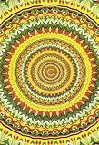 Rasta Psychedelic Spiral Tapestry