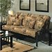 Elite Products Mission Full Size Metal Futon Frame in Black