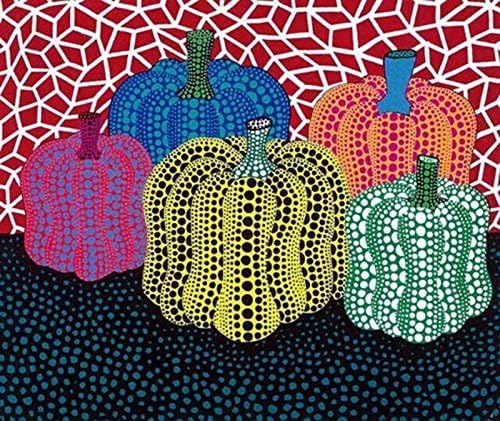 Kusama Yayoi, titulo: Calabazas, LITHOGRAPHY TECNIQUE 38X28 cmts . PAPER BFK France (WATERMARK) edition 100