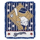 Milwaukee Brewers 36"x46" Woven Jacquard Baby Throw