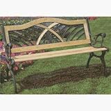 Do It Best Bench SL-PB-229 Oak Cast-iron Bench