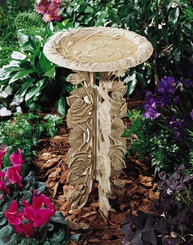 Pedestal Rose Birdbath