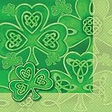 Saint Patrick's Day Clover Luncheon Napkins, 20ct