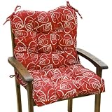 Greendale Home Fashions Outdoor Seat Back Chair Cushion - Patriotic Leaf