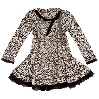 Kate Mack Spot Dress with Tulle Ruffle Hem