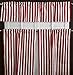 lovemyfabric Cotton Blend Striped Print 3 Piece Kitchen Curtain Tier/Valance Window Treatment Set (Red & White)