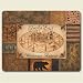 Small Cutting Board ~ Trail's End Lodge ~ 8x10 ~ made of tempered glass ~ code 170