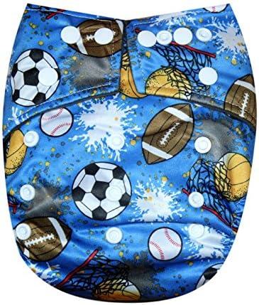 See Diapers Bamboo Charcoal One Size Baby Cloth Diaper 2 Bamboo Inserts " Sports "