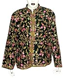 Womens Outerwear Jackets Wool Fabric Evening Dress Handmade in Kashmir Size 16 (jkt372)