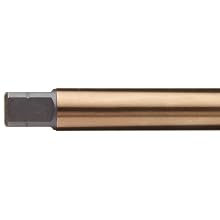 Dormer MTT-X E002/MTT-X E012 Powdered Metal Spiral Flute Threading Tap, Gold Oxide Finish, Round Shank With Square End, Modified Bottoming Chamfer