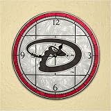 Arizona Diamondbacks MLB Art Glass Clock