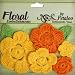 Petaloo - Devon Collection - Crocheted Flowers - Yellow and Orange, BRAND NEW