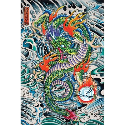 Ed Hardy Dragon Tattoo Fine Art Poster Print by Ed Hardy, 24x36 Poster Print by Ed Hardy, 24x36
