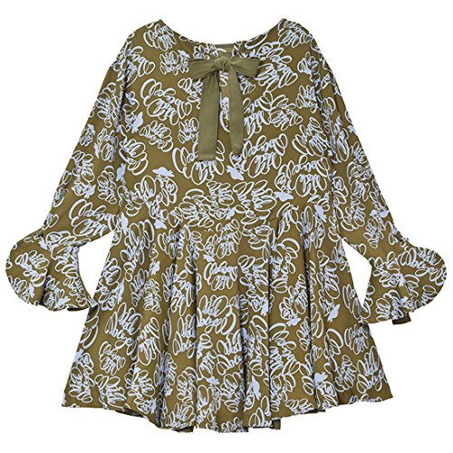 (ラッキーシュエット) Lucky Chouette レタリングフレアミニドレス(Lettering Flare Mini Dress) [並行輸入品]