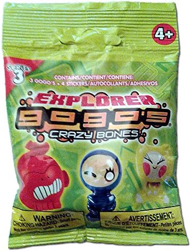 Green Gogo's Power Series 3 Crazy Bones Foil Pack - Cards Included - 2 Assorted Packs of 3 - Children Kids Game