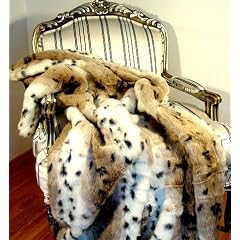 DESIGNER PELZDECKE REKREATION LUCHS HOCHWERTIG! EXKLUSIV PALAZZO INT