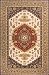 2' x 3' Rectangular Momeni PERGAPG-03COO2030 Cocoa Color Machine Made Chinese "Persian Garden Collection" Rug