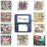 【中古セット】New ニンテンドー3DS LL メタリックブルー+ソフト10点