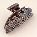 Signac Capri Amethyst - Cubitas Avignon Collection (Made in France, Hand-set Swarovski Crystals, Claw Clip)