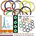 Kuman 3D printer Pen Filament Refills - PLA 1.75mm Filament Fun Sampler Pack of 20 Different Colors in 20 Foot Lengths-including 3D Sencils ebook (PLA Material)