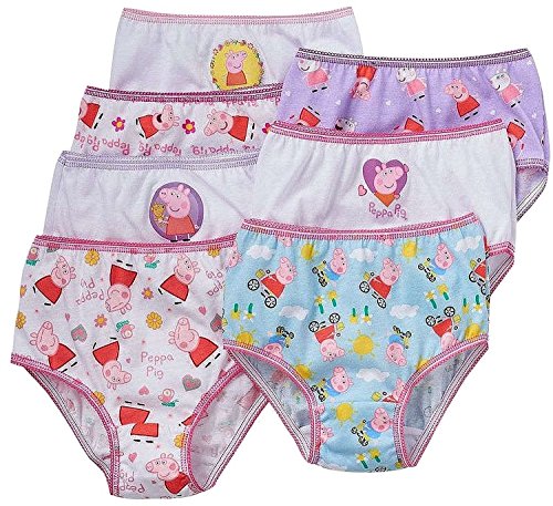 Peppa Pig Little Girls Panties 7 PAIR of Underwear Briefs
