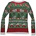 Faux Real Women's Faux Ugly Xmas Sweater with Cats Long-Sleeve T-Shirt