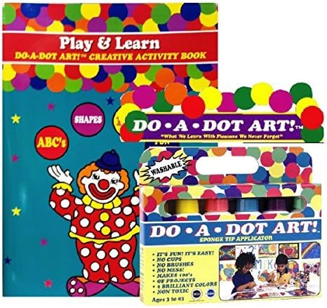 Do A Dot Art Marker Rainbow 6-pack Activity Book Gift Set - Play and Learn by Do A Dot