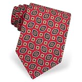 Ovals Tie by Jos. A. Bank - Red Silk
