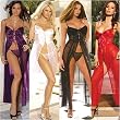 Elegant Long Gown in Plus Sizes 1x 2x 3x Black White Red or Purple